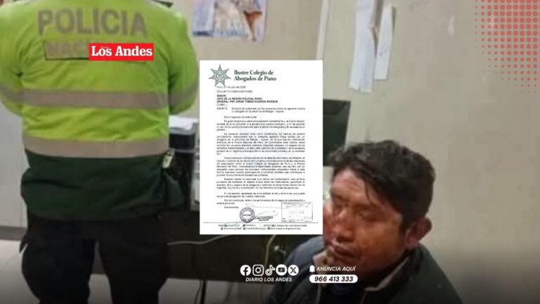 Colegio de Abogados Puno solicita audiencia a la PNP por presunta agresión a abogado en Ayaviri