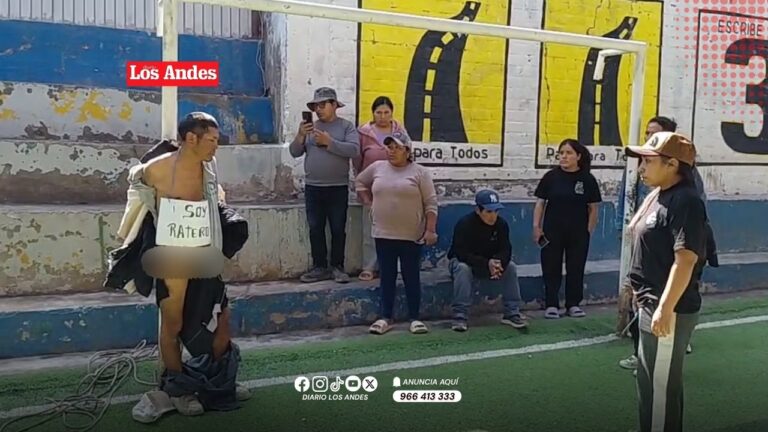 Secocha: Vecinos retienen y pasean a presunto ladrón por las calles