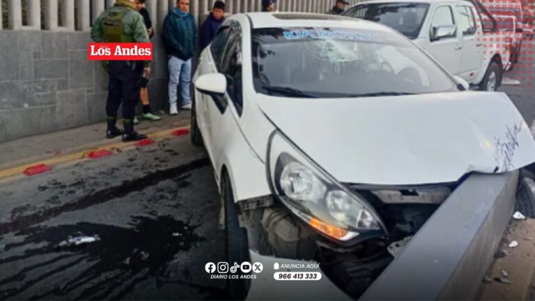 Arequipa: Choque en avenida Venezuela deja dos heridos