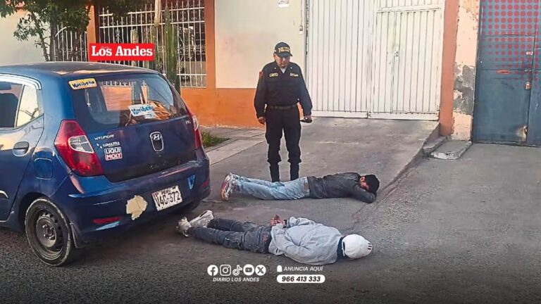 Arequipa: Grupo Terna captura a dos presuntos ladrones de autopartes en Mariano Melgar