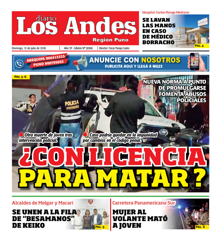 DIARIO LOS ANDES PUNO: 12/07/26