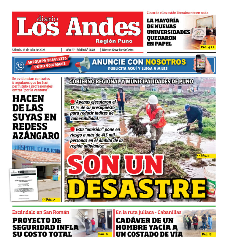 DIARIO LOS ANDES PUNO: 18/07/26