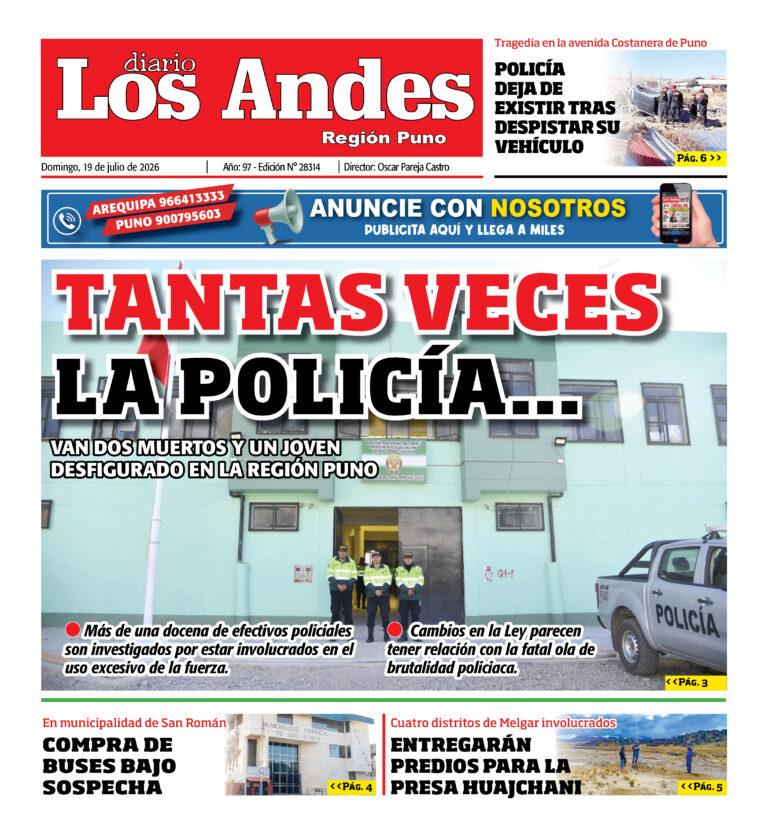 DIARIO LOS ANDES PUNO: 19/07/26