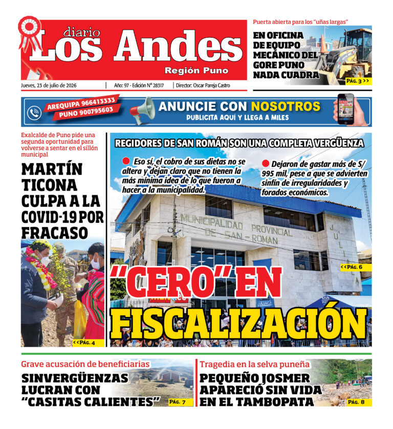 DIARIO LOS ANDES PUNO: 23/07/26