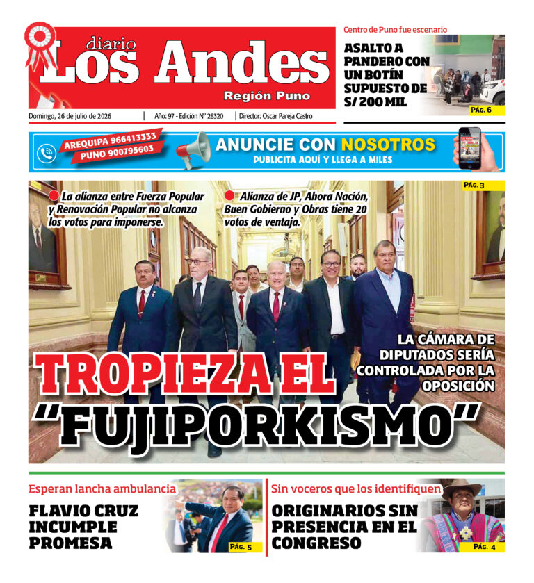 DIARIO LOS ANDES PUNO: 26/07/26