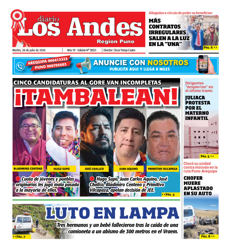 DIARIO LOS ANDES PUNO: 28/07/26