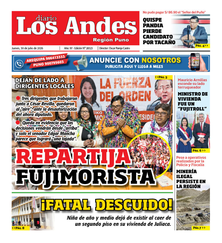 DIARIO LOS ANDES PUNO: 30/07/26