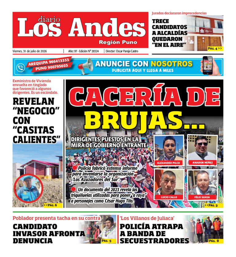 DIARIO LOS ANDES PUNO: 31/07/26