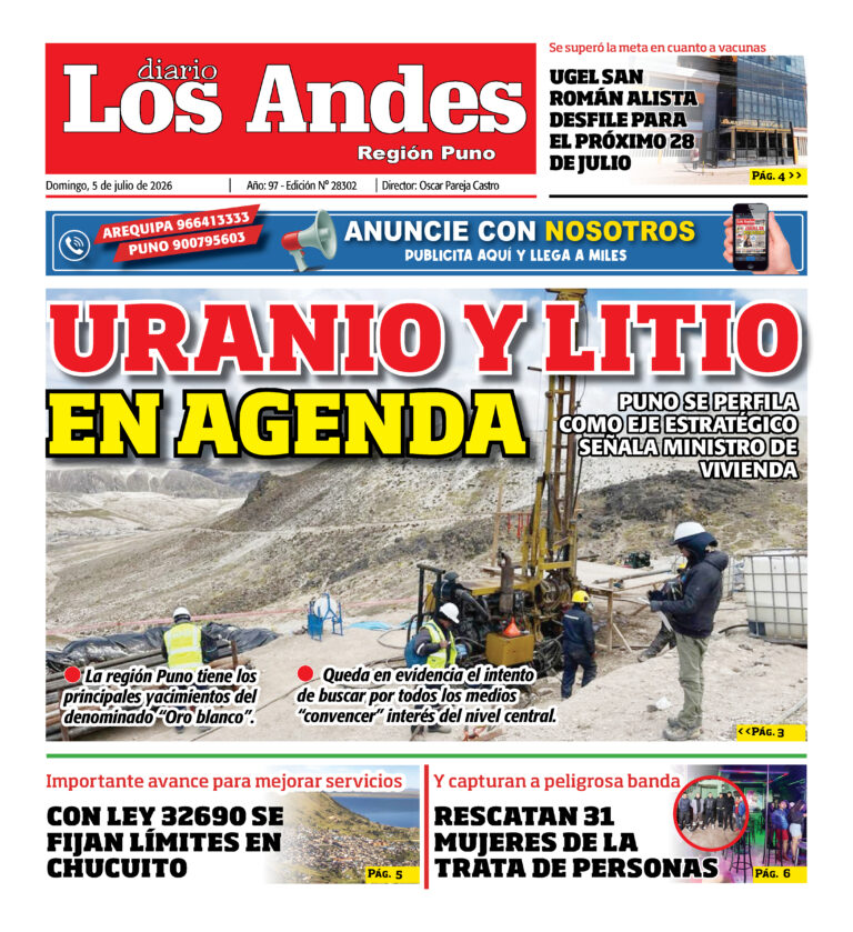 DIARIO LOS ANDES PUNO: 05/07/26