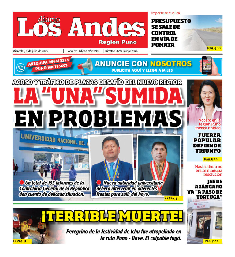 DIARIO LOS ANDES PUNO: 01/07/26