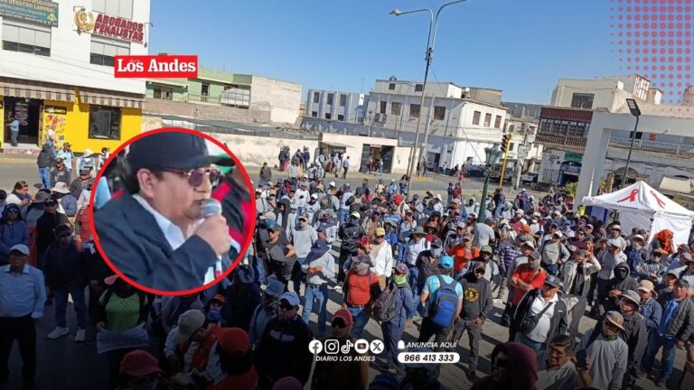 Construcción civil marcha en arequipa y advierte paro regional si no liberan a sus dirigentes