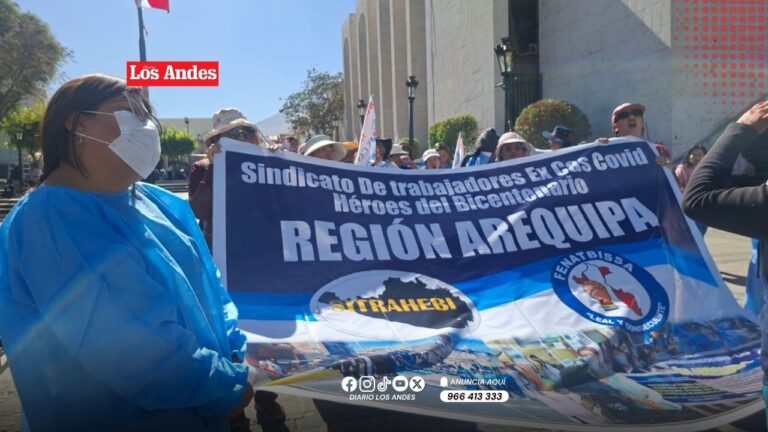 Arequipa: Trabajadores ex CAS COVID exigen cumplimiento de ley de nombramiento