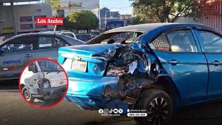 Choque múltiple en la Av. Independencia involucra a camión de la Municipalidad de Arequipa