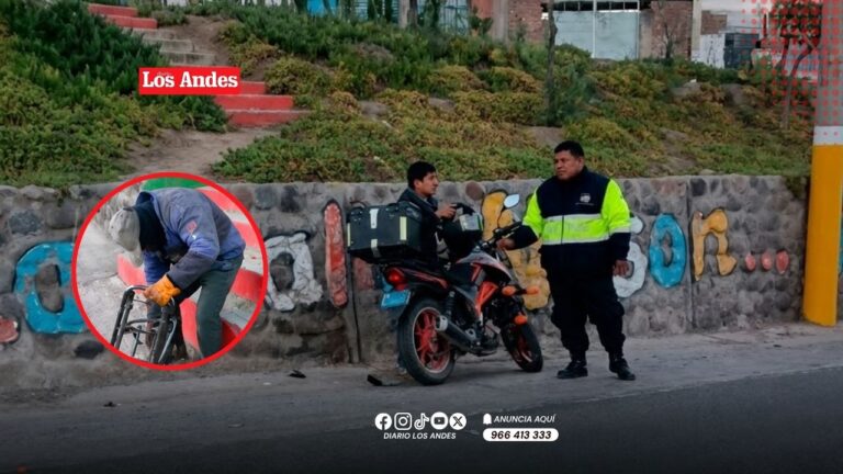Motociclista presuntamente ebrio embiste a adulto mayor en la Av. Jesús