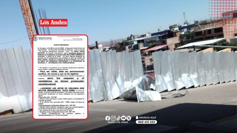 Fiscalía advierte que actos de violencia en protestas se sancionan con hasta 10 años de cárcel