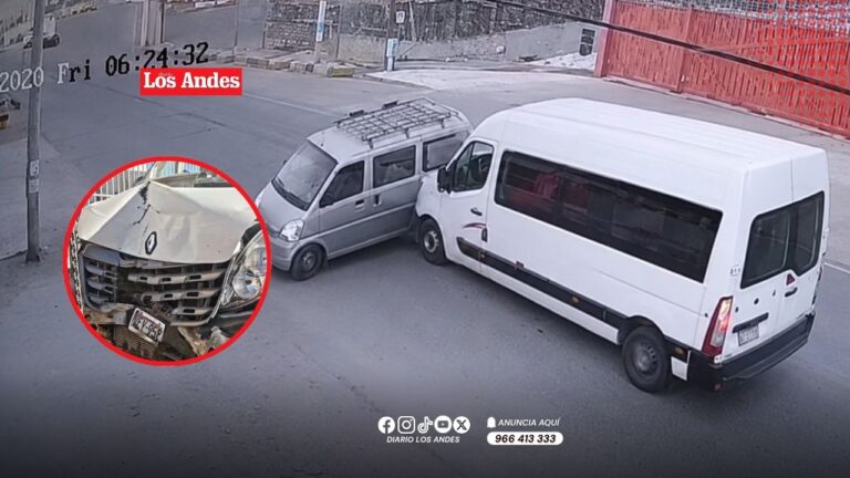 Arequipa: Miniván a excesiva velocidad provoca choque e invade carril en la Vía Evitamiento