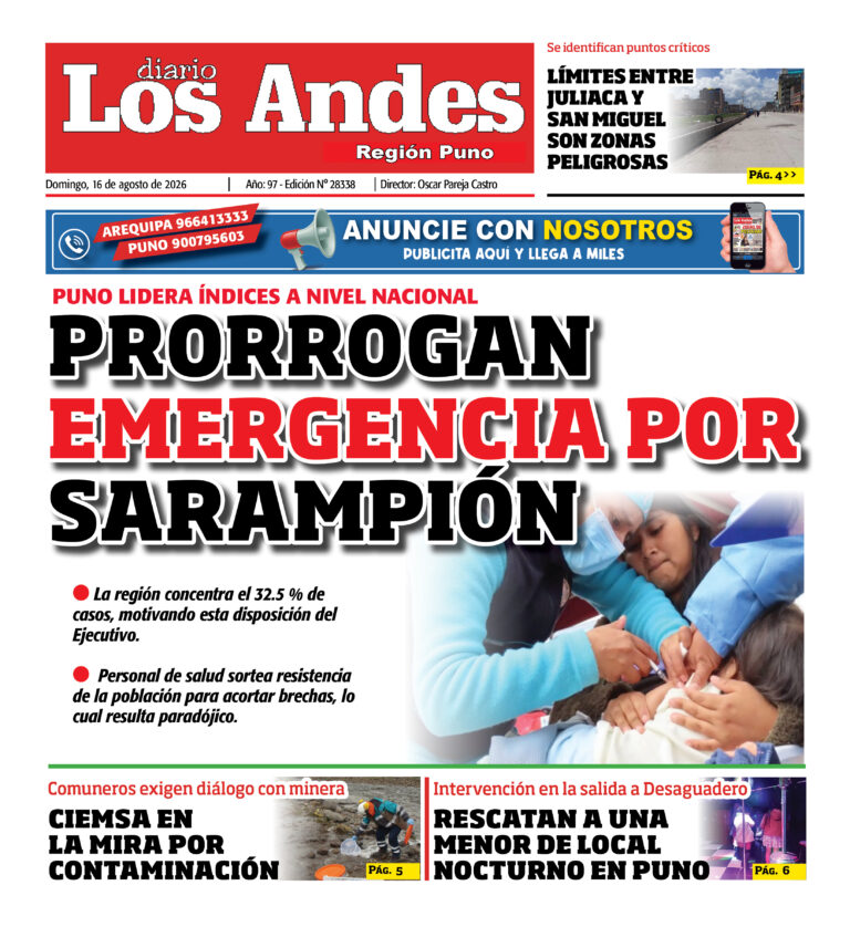 DIARIO LOS ANDES PUNO: 16/08/26