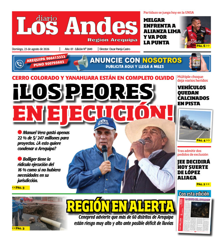 DIARIO LOS ANDES AREQUIPA: 23/08/26