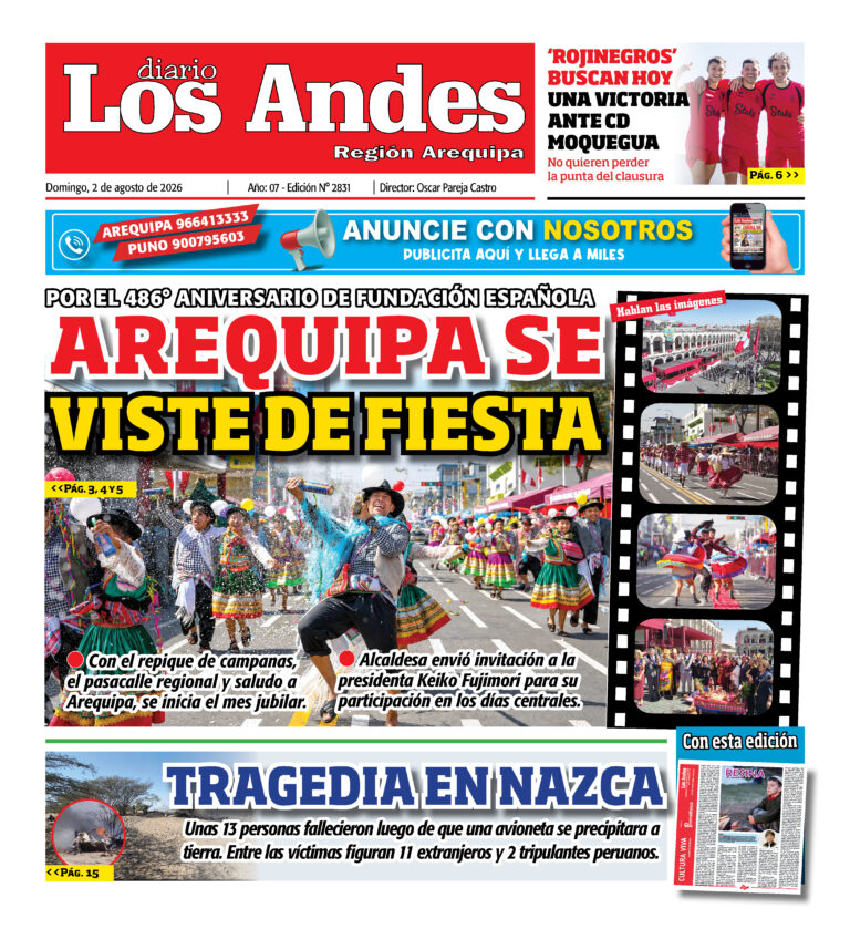 DIARIO LOS ANDES AREQUIPA: 02/08/26