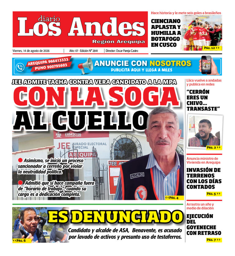 DIARIO LOS ANDES AREQUIPA: 14/08/26