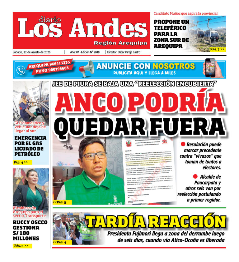 DIARIO LOS ANDES AREQUIPA: 22/08/26