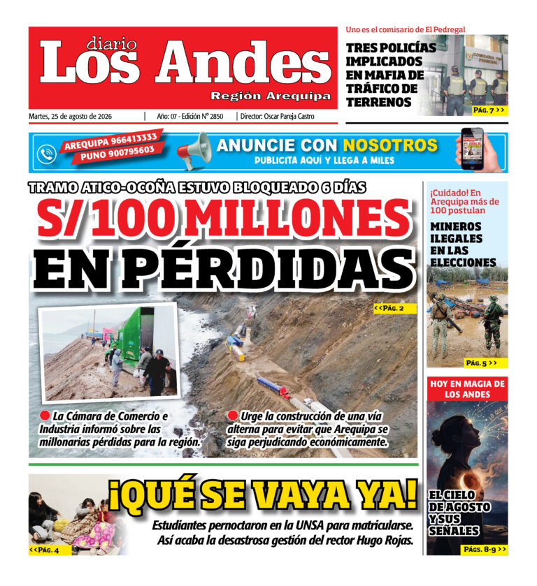 DIARIO LOS ANDES AREQUIPA: 25/08/26