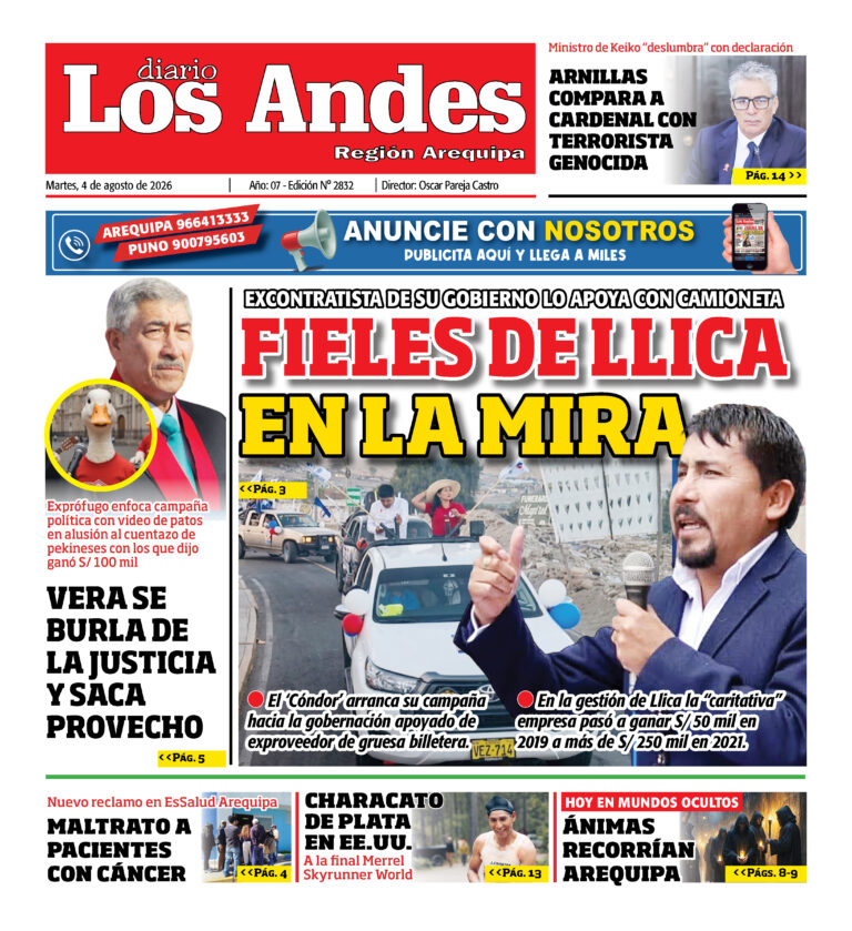 DIARIO LOS ANDES AREQUIPA: 04/08/26