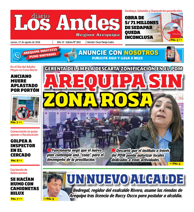 DIARIO LOS ANDES AREQUIPA: 27/08/26