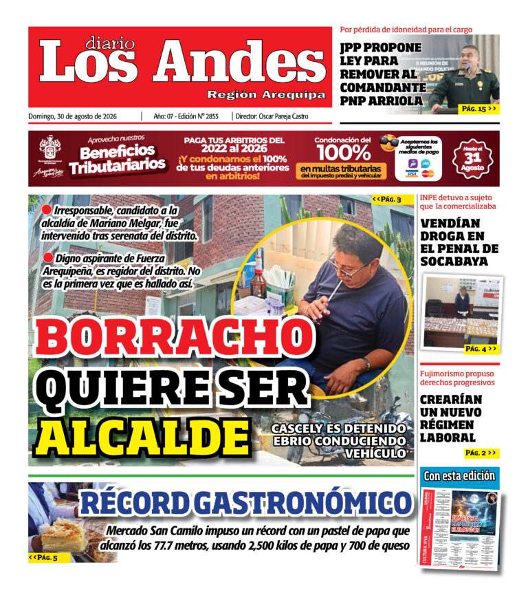 DIARIO LOS ANDES AREQUIPA: 30/08/26