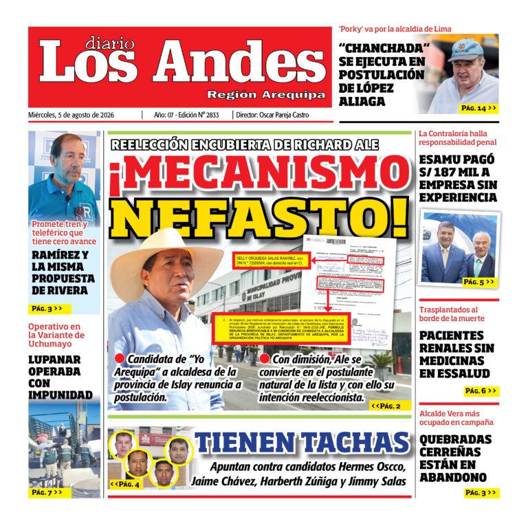 DIARIO LOS ANDES AREQUIPA: 05/08/26