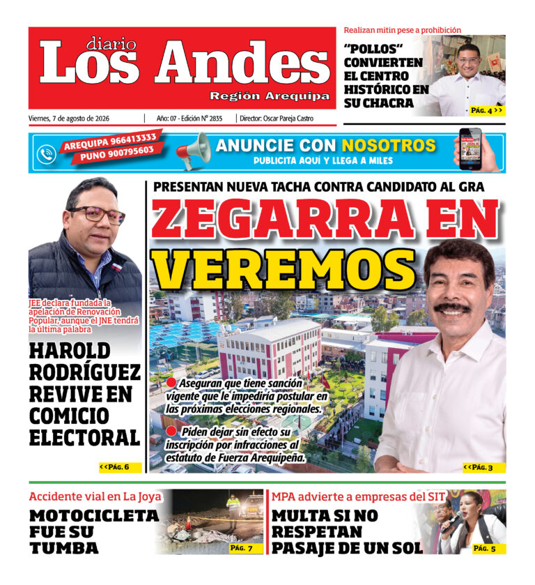 DIARIO LOS ANDES AREQUIPA: 07/08/26
