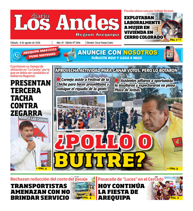 DIARIO LOS ANDES AREQUIPA: 08/08/26