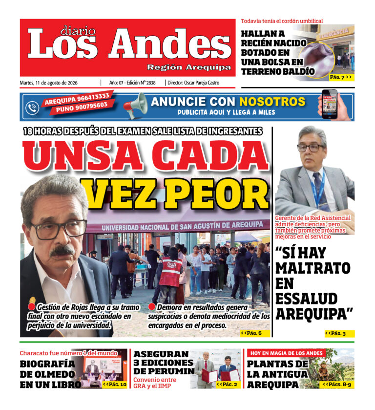 DIARIO LOS ANDES AREQUIPA: 11/08/26