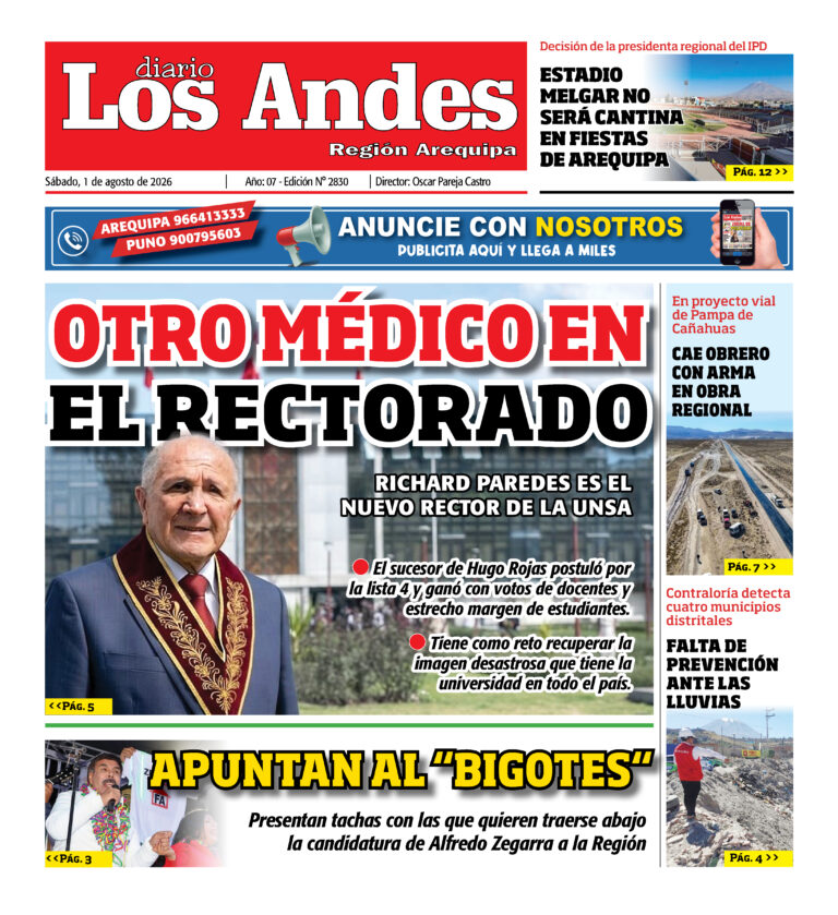 DIARIO LOS ANDES AREQUIPA: 01/08/26