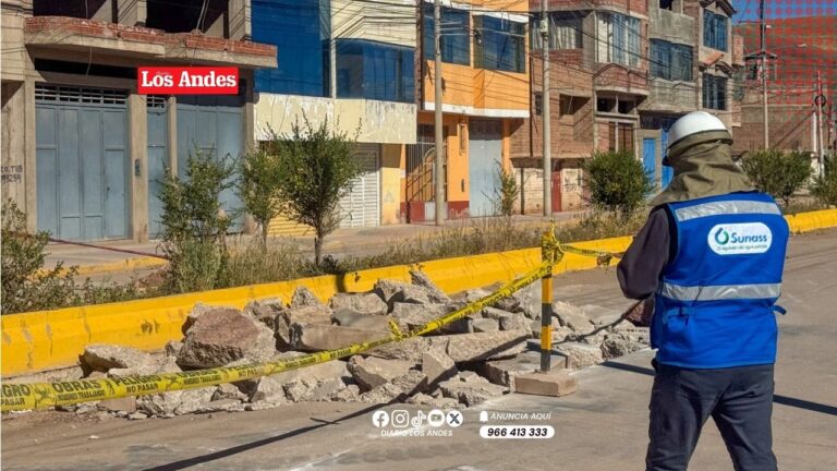 Sunass ordena a Sedajuliaca corregir hundimiento en colector de alcantarillado