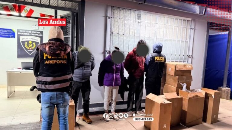 Intervienen a tres con cajas de cigarrillos de presunto contrabando en Cabanillas