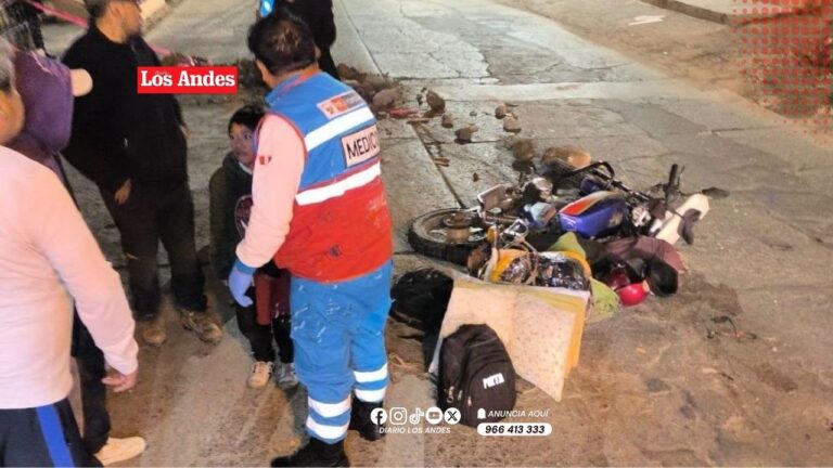 Padre e hijo quedan  heridos tras chocar contra montículo en Puno