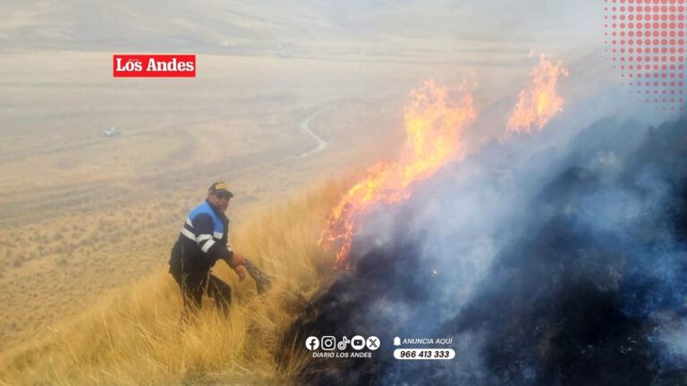 Incendio forestal afecta 20 hectáreas de pastizales en Santa Lucía