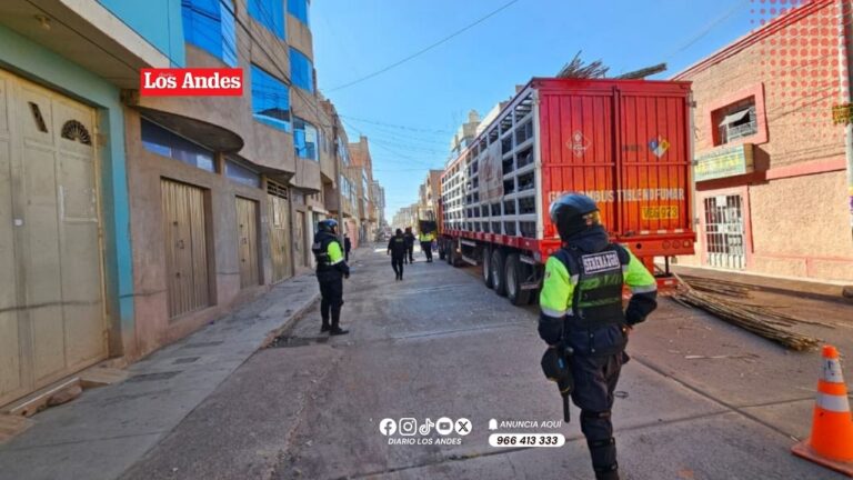 Tráiler arranca cables eléctricos y deja sin luz a varias viviendas en Juliaca
