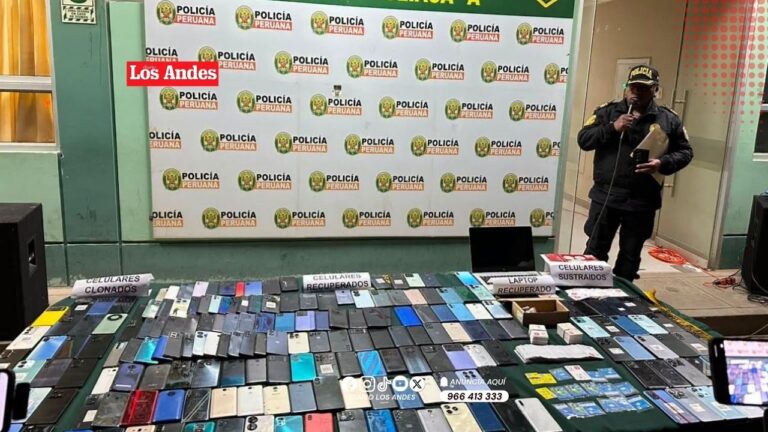 Incautan 350 celulares y 200 chips y detienen a cuatro mujeres en Juliaca