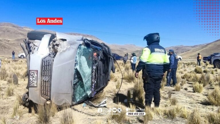 Joven conductor muere tras volcadura en ruta hacia Calapuja