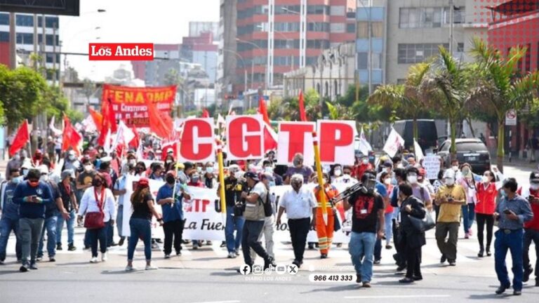 CGTP anuncia movilización nacional para este jueves 13 de agosto