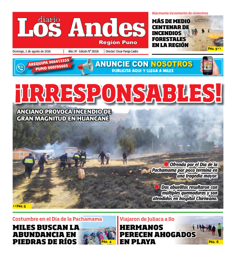 DIARIO LOS ANDES PUNO: 02/08/26