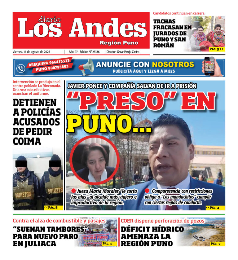 DIARIO LOS ANDES PUNO: 14/08/26