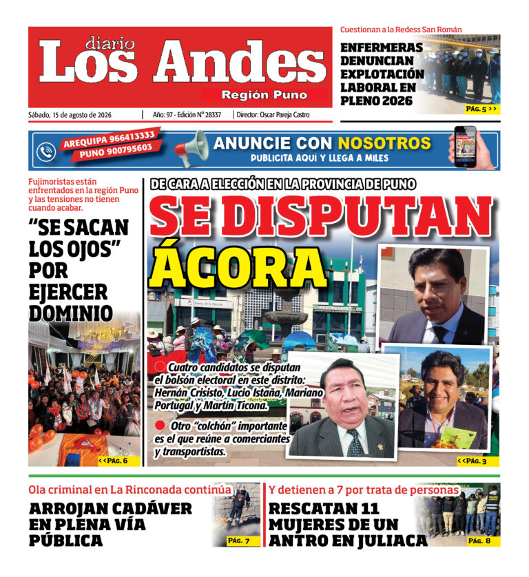 DIARIO LOS ANDES PUNO: 15/08/26