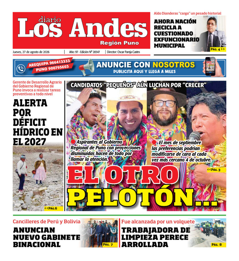 DIARIO LOS ANDES PUNO: 27/08/26