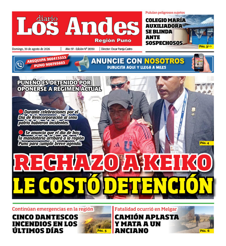 DIARIO LOS ANDES PUNO: 30/08/26