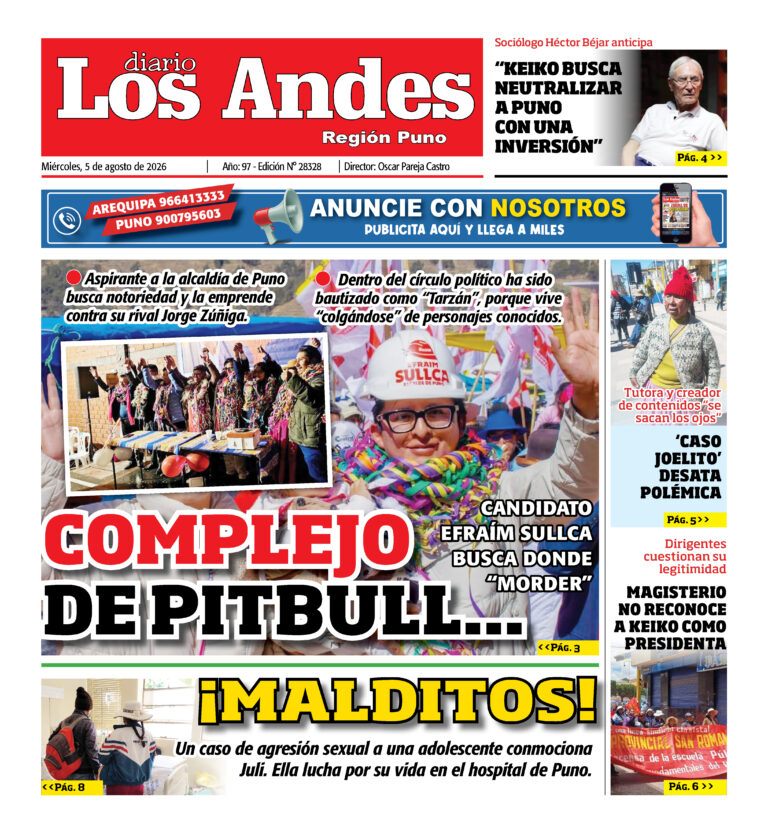 DIARIO LOS ANDES PUNO: 05/08/26