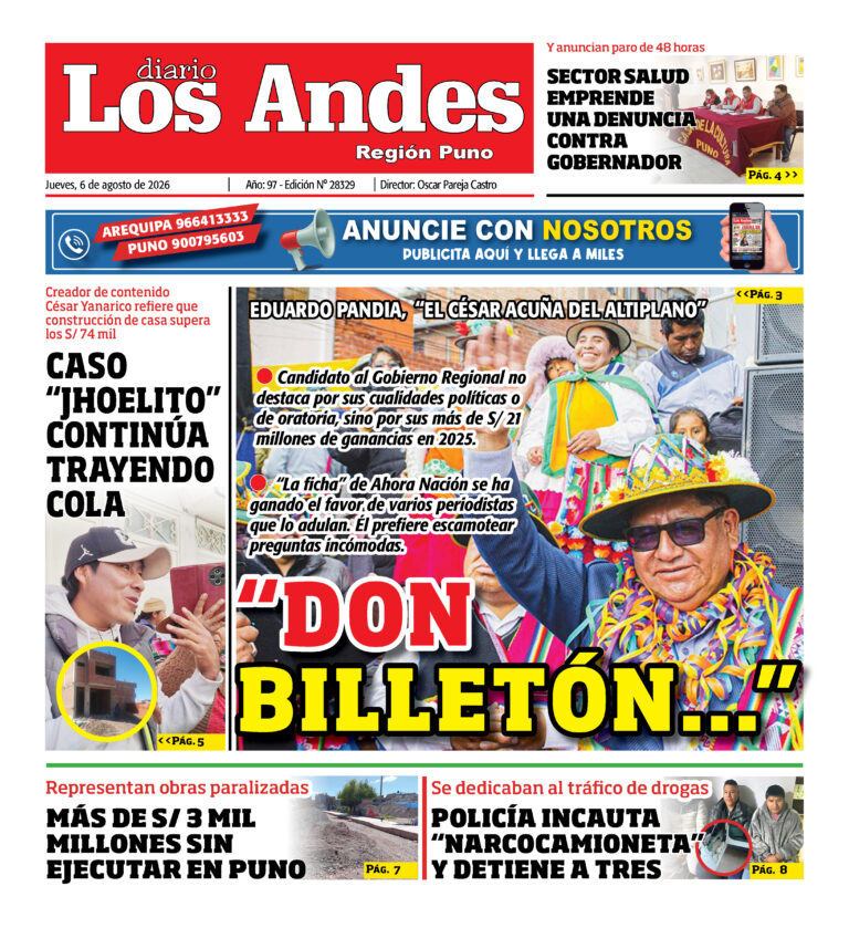 DIARIO LOS ANDES PUNO: 06/08/26