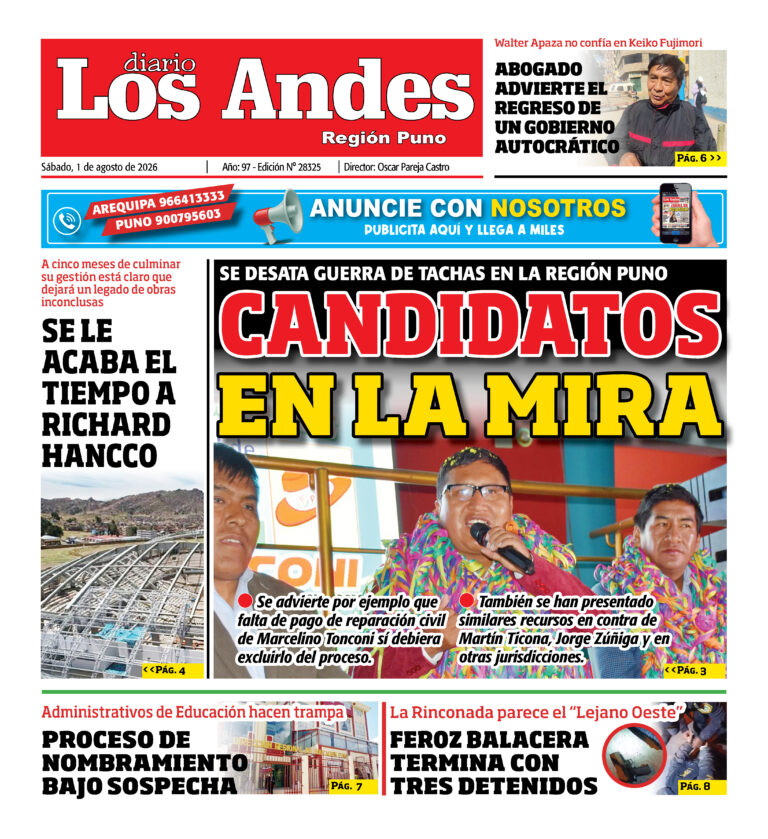 DIARIO LOS ANDES PUNO: 01/08/26